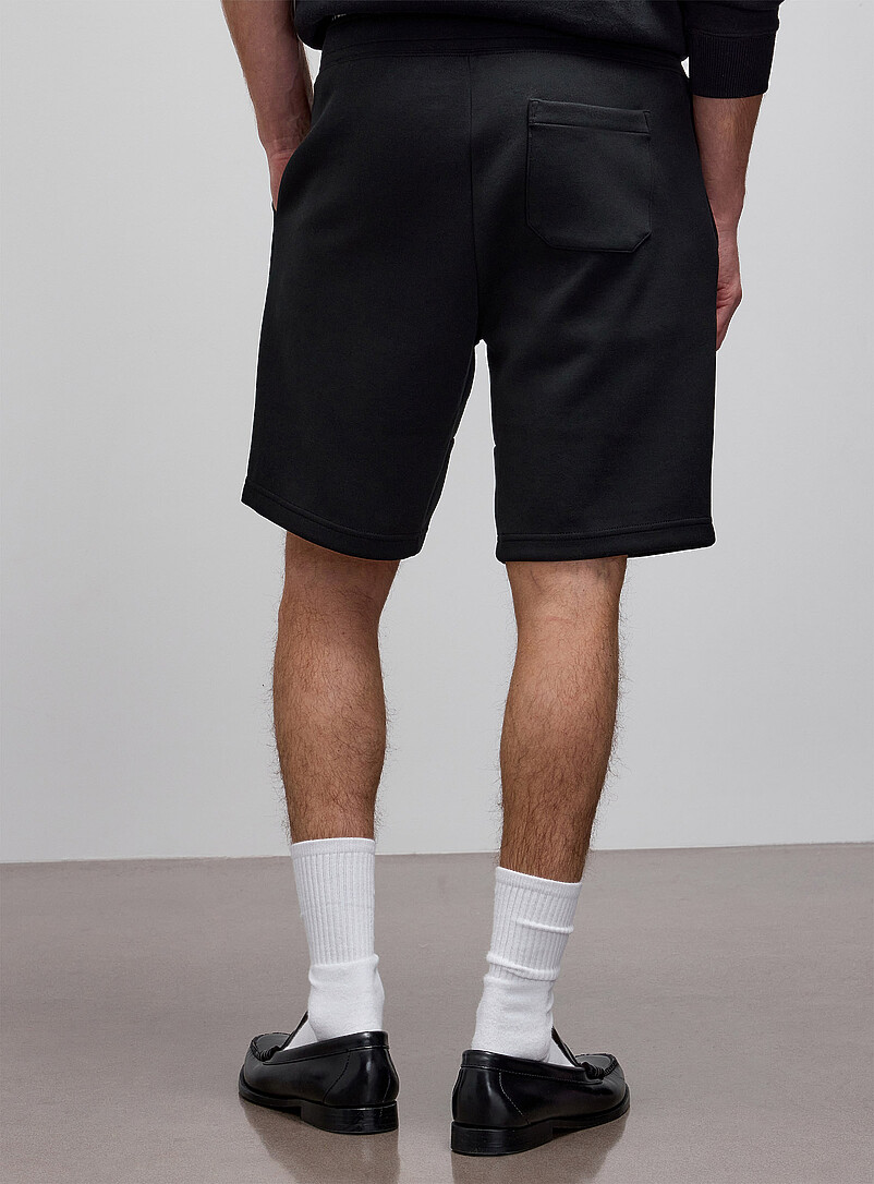Polo Ralph Lauren Black Structured jersey Bermudas for men