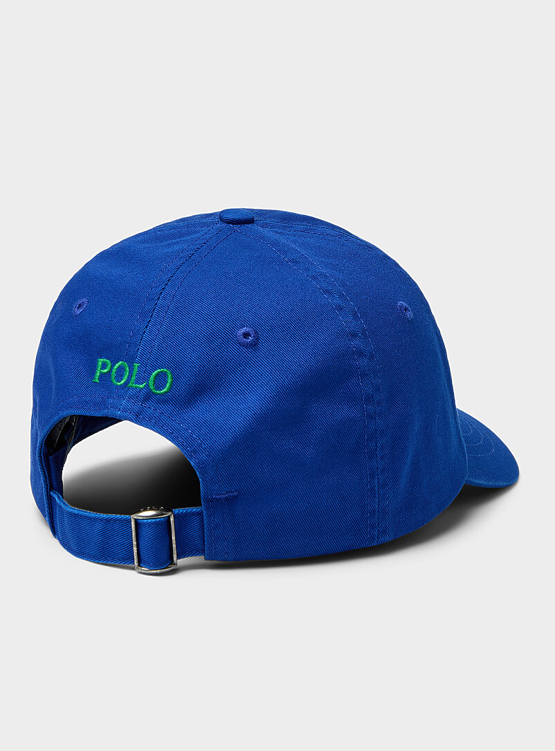 Polo Ralph Lauren: La casquette dad joueur de polo brod&eacute; Bleu royal - Saphir pour homme