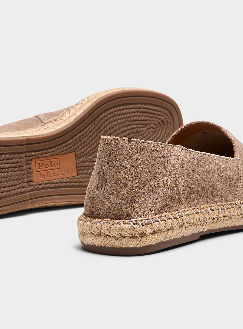 Polo Ralph Lauren: L'espadrille Cevio su&egrave;de Homme Brun clair pour homme