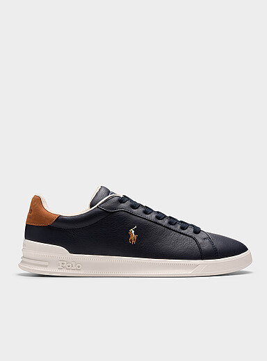 Le sneaker Heritage Court II cuir marine Homme