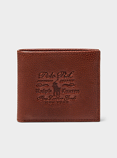 Le portefeuille en cuir logo h&eacute;ritage