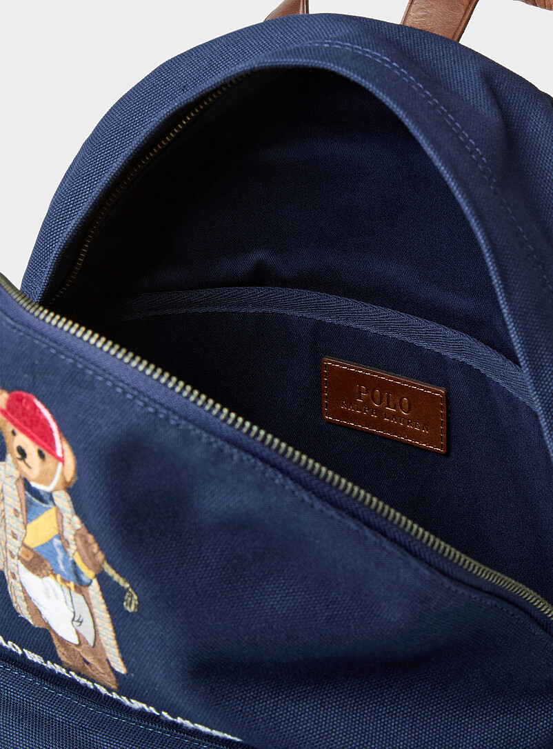 Polo Ralph Lauren Navy/Midnight Blue Polo-playing teddy bear backpack for men