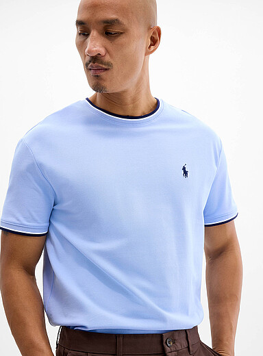 Le t-shirt bordures ray&eacute;es maille piqu&eacute;e