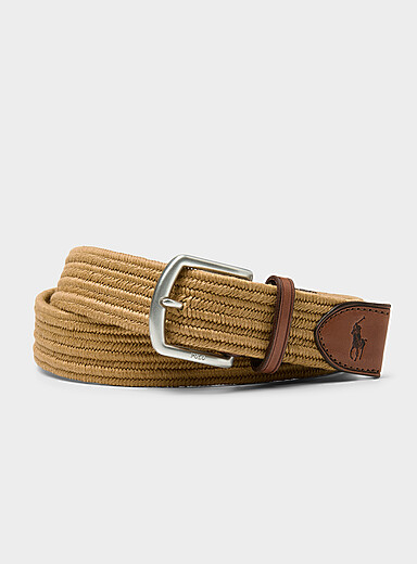 La ceinture color&eacute;e canvas tress&eacute;