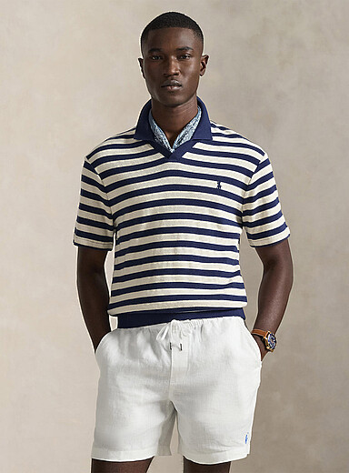 Le polo col Johnny rayure nautique