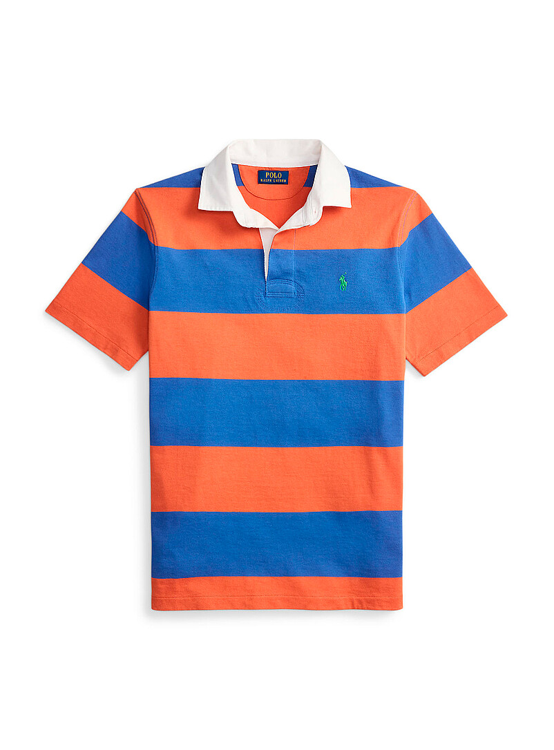 Short-sleeve club-stripe rugby polo | Polo Ralph Lauren | | Simons