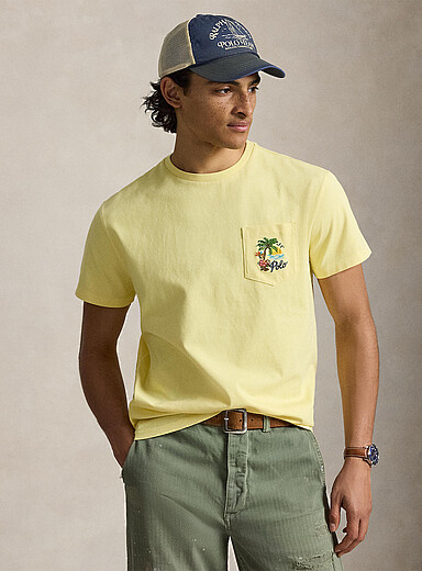 Caribbean embroidery T-shirt
