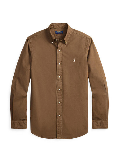 La chemise oxford teint en pi&egrave;ce <b>Coupe classique</b>