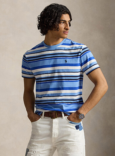 Polo Ralph Lauren Blue Blue stripe T-shirt for men