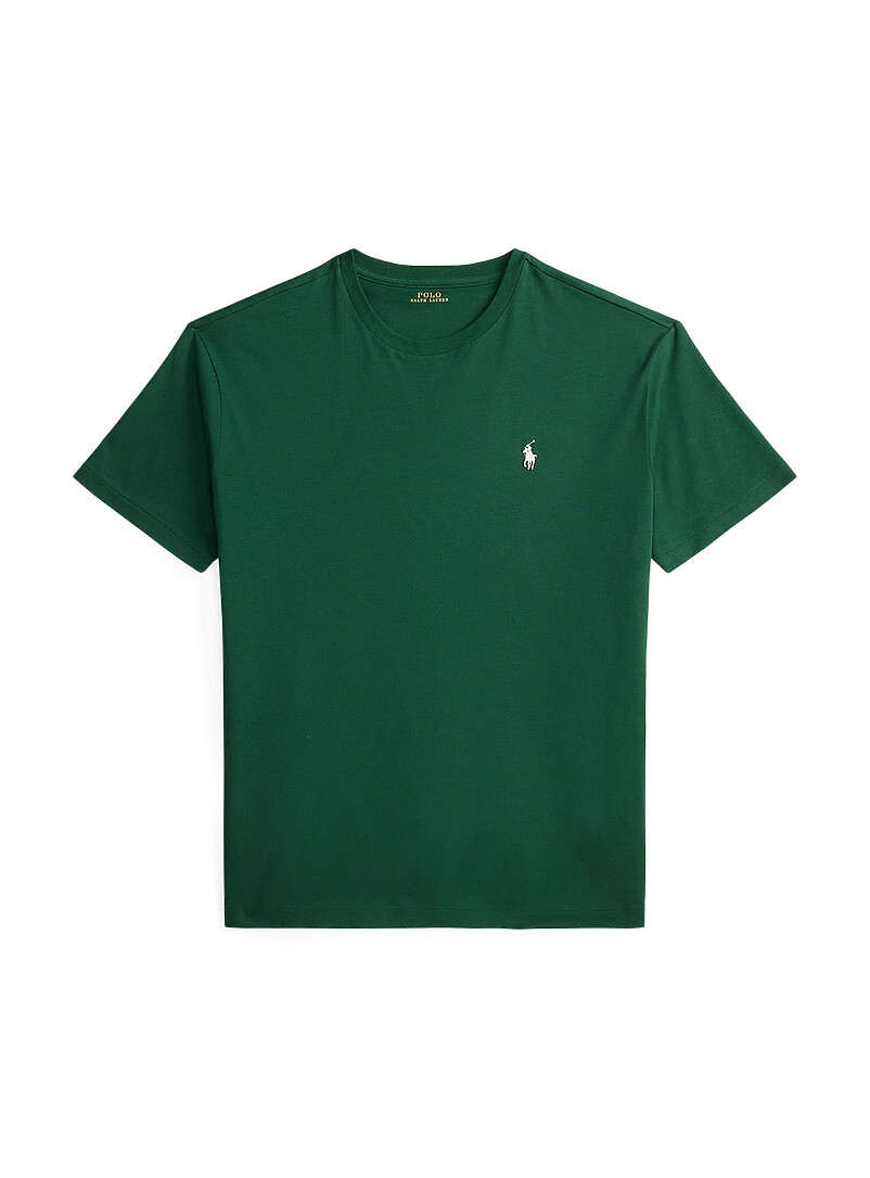 Polo Ralph Lauren: Le t-shirt color&eacute; cavalier brod&eacute; <b>Coupe classique</b> Vert &eacute;meraude pour homme