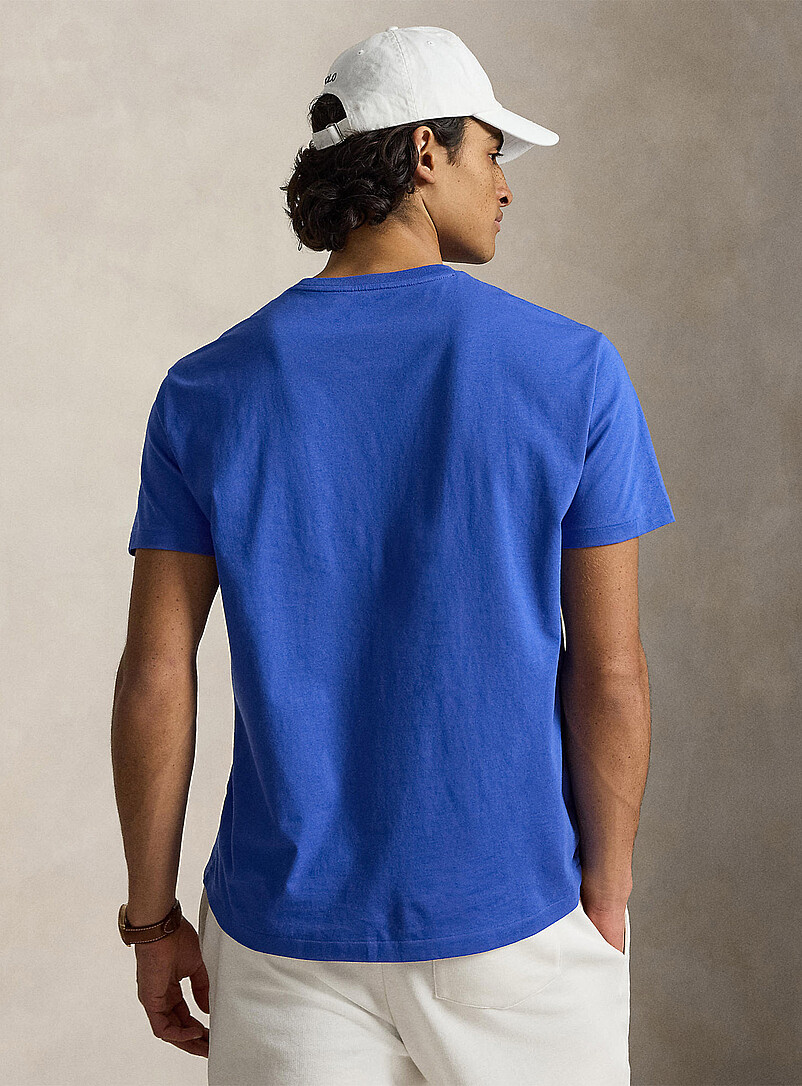 Polo Ralph Lauren: Le t-shirt color&eacute; cavalier brod&eacute; <b>Coupe classique</b> Vert &eacute;meraude pour homme