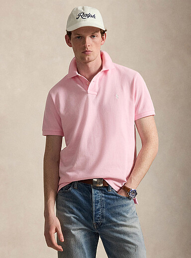 Pastel piqu&eacute; polo <b>Classic fit</b>