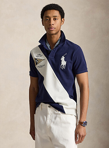 Polo Ralph Lauren: Le polo club nautique Bleu marine - Bleu nuit pour homme