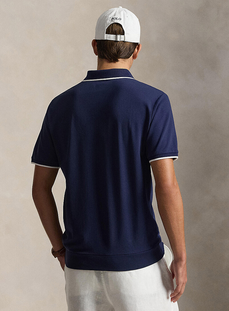 Embroidered rider zip-neck polo | Polo Ralph Lauren | | Simons