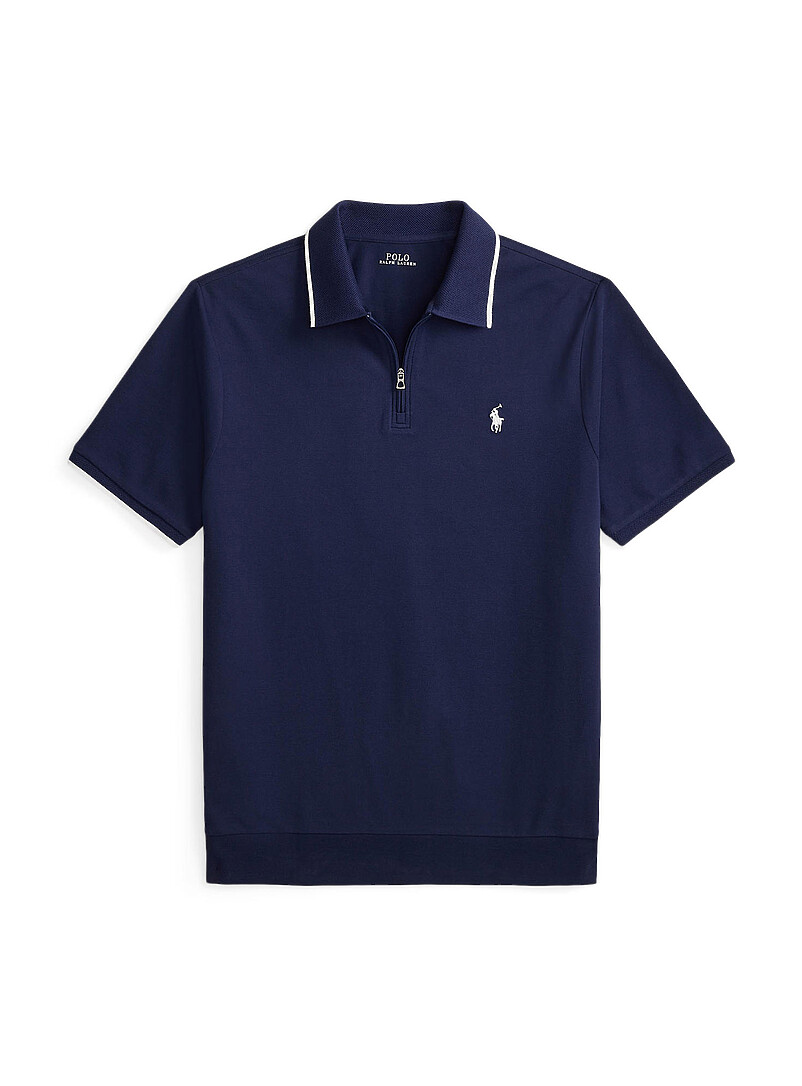 Embroidered rider zip-neck polo | Polo Ralph Lauren | | Simons