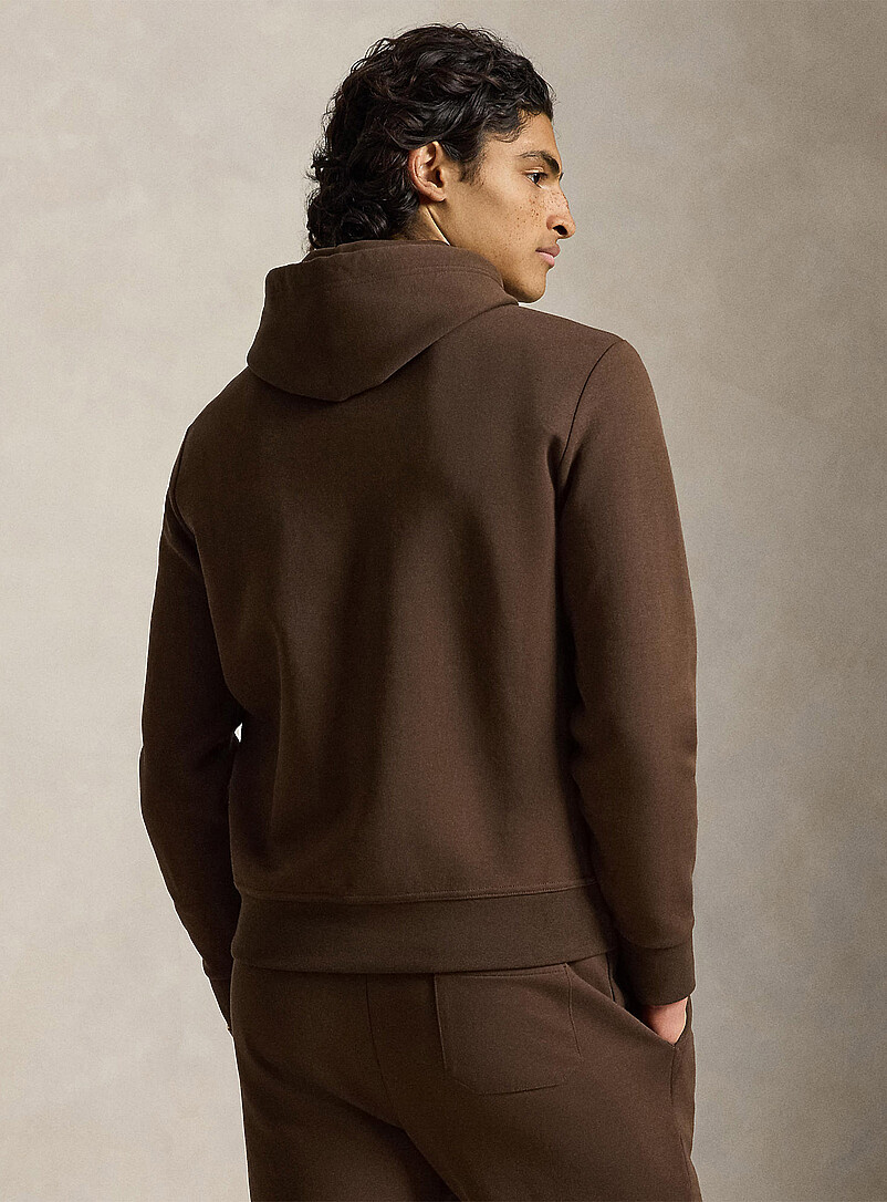 Polo Ralph Lauren: Le kangourou jersey construit caf&eacute; Brun pour homme