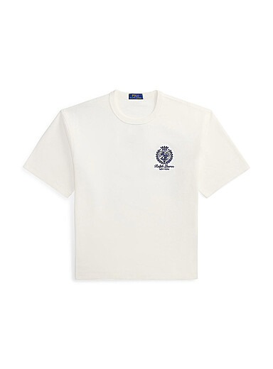 Crest embroidery T-shirt