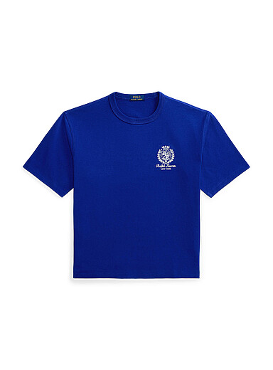 Polo Ralph Lauren: Le t-shirt broderies armoiries Bleu pour homme