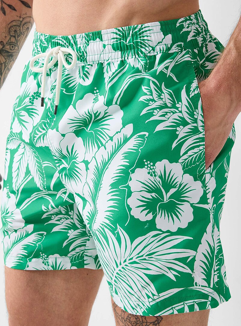 Polo Ralph Lauren Patterned Green Exotic-print green swim trunk for men