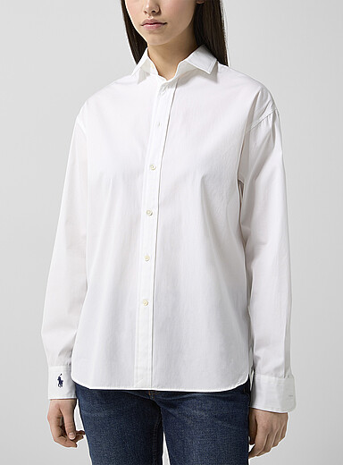 Polo Ralph Lauren White White poplin shirt for women