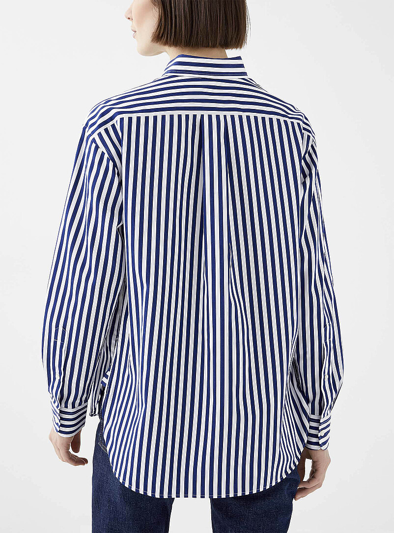 Polo Ralph Lauren: La chemise ray&eacute;e pur coton Bleu p&acirc;le - Bleu ciel pour femme