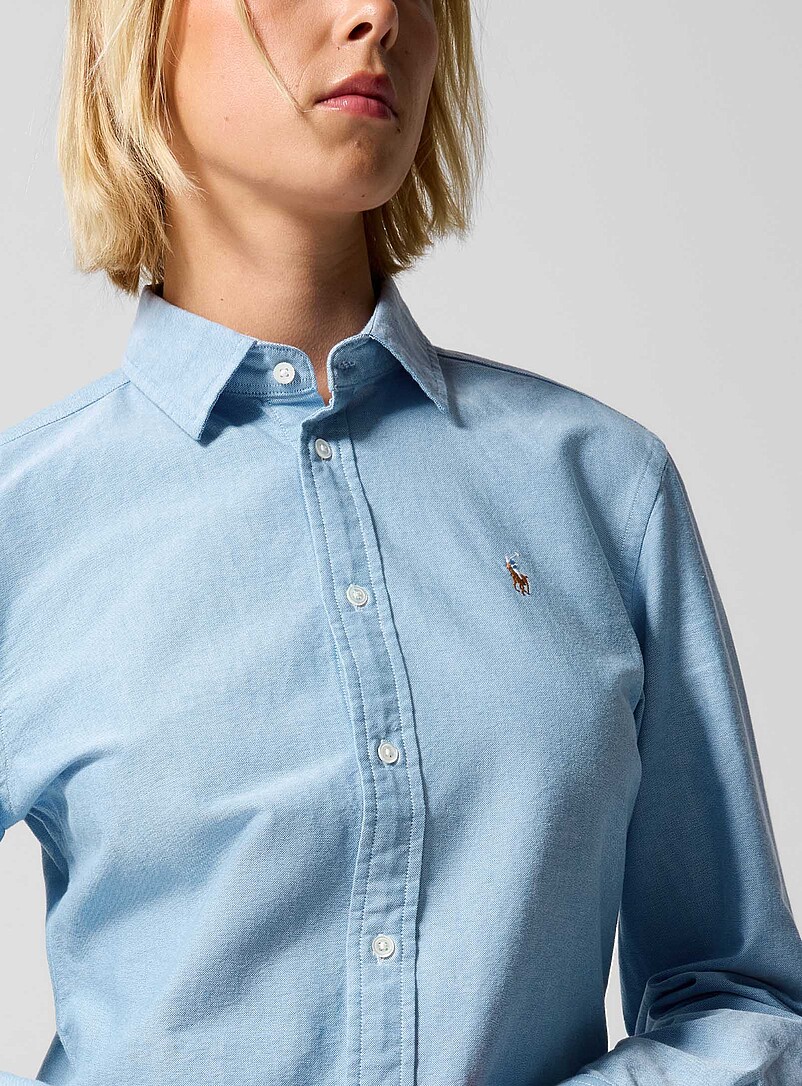 Polo Ralph Lauren White Embroidered logo shirt for women