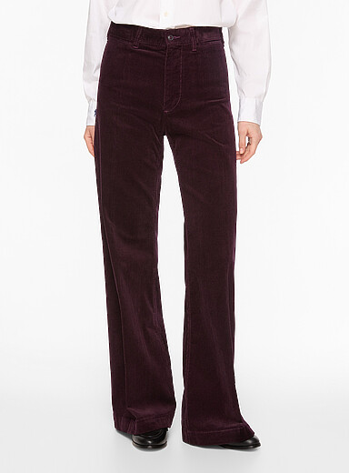 Polo Ralph Lauren Burgundy Beaton bootcut corduroy pant for women