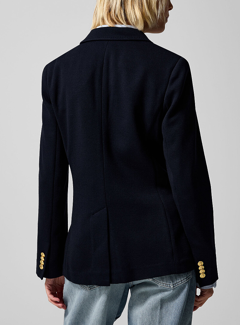 Polo Ralph Lauren Navy/Midnight Blue Logo jersey jacket for women
