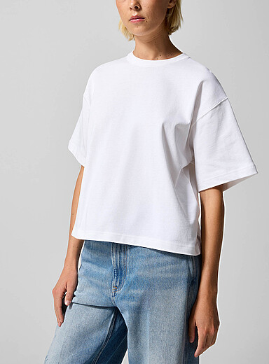 Polo Ralph Lauren: Le t-shirt court &agrave; logo Blanc pour femme