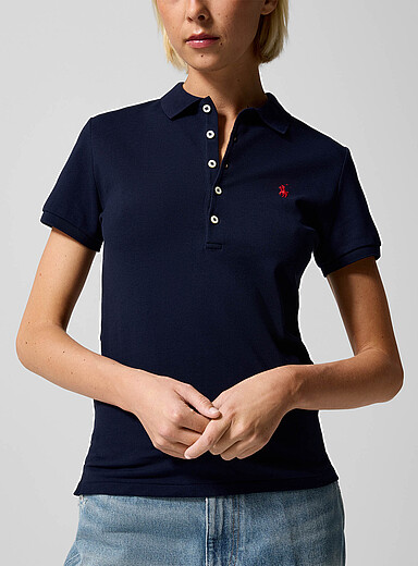 Polo Ralph Lauren Navy/Midnight Blue Signature crest polo shirt for women