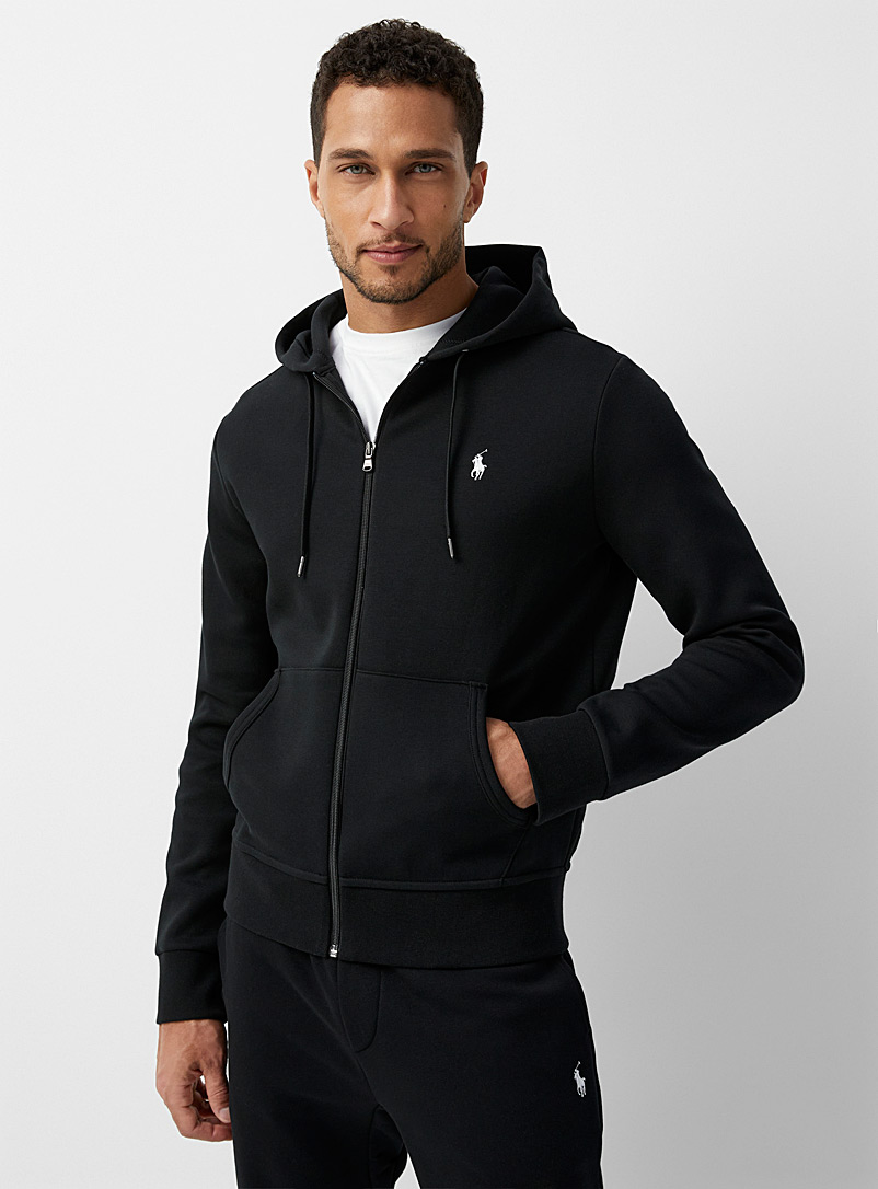 Polo Ralph Lauren Black Performance zip-up hoodie for men