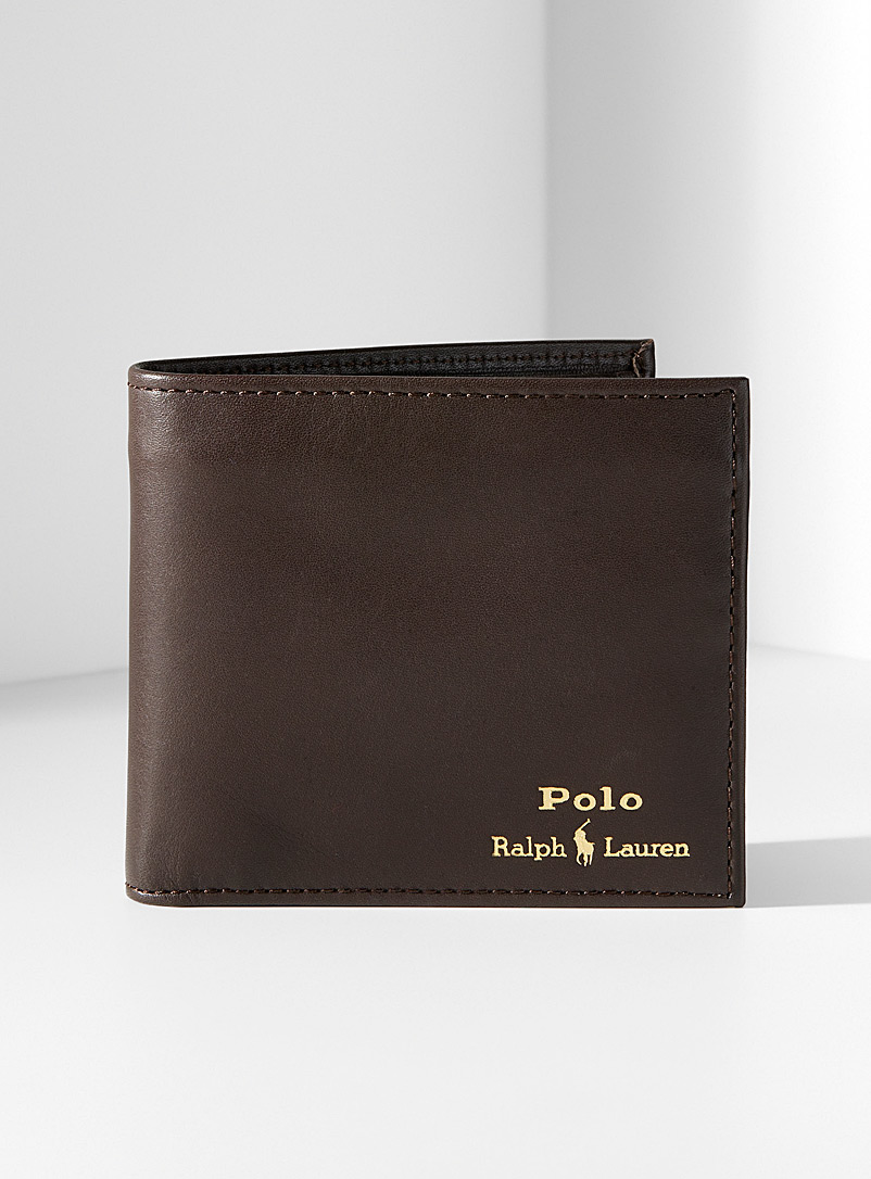 Polo Ralph Lauren Brown Smooth leather wallet for men