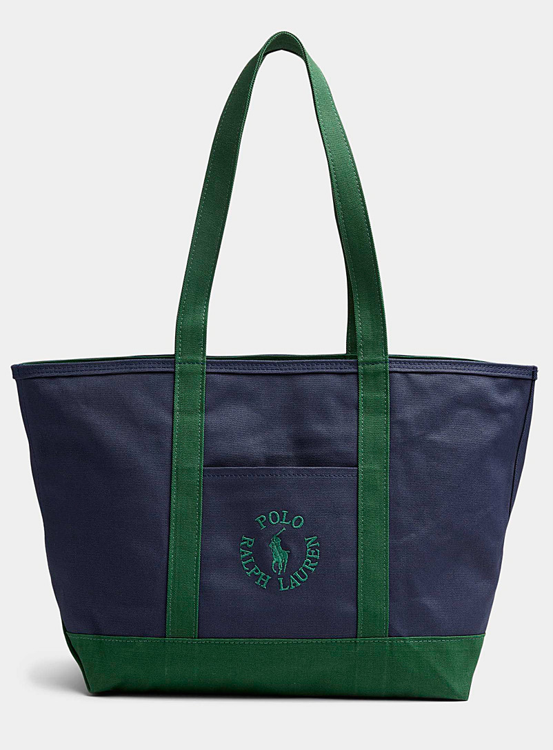 Polo Ralph Lauren Blue Two-tone tote for men