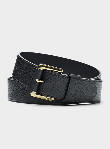 Polo Ralph Lauren: La ceinture en cuir textur&eacute; Oxford pour homme