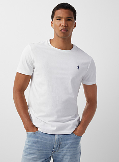 Polo Ralph Lauren White Polo emblem T-shirt <b>Slim fit</b> for men