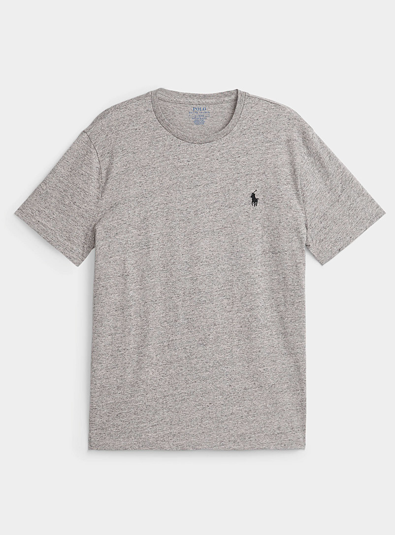 Polo Ralph Lauren Grey Polo emblem T-shirt Slim fit for men