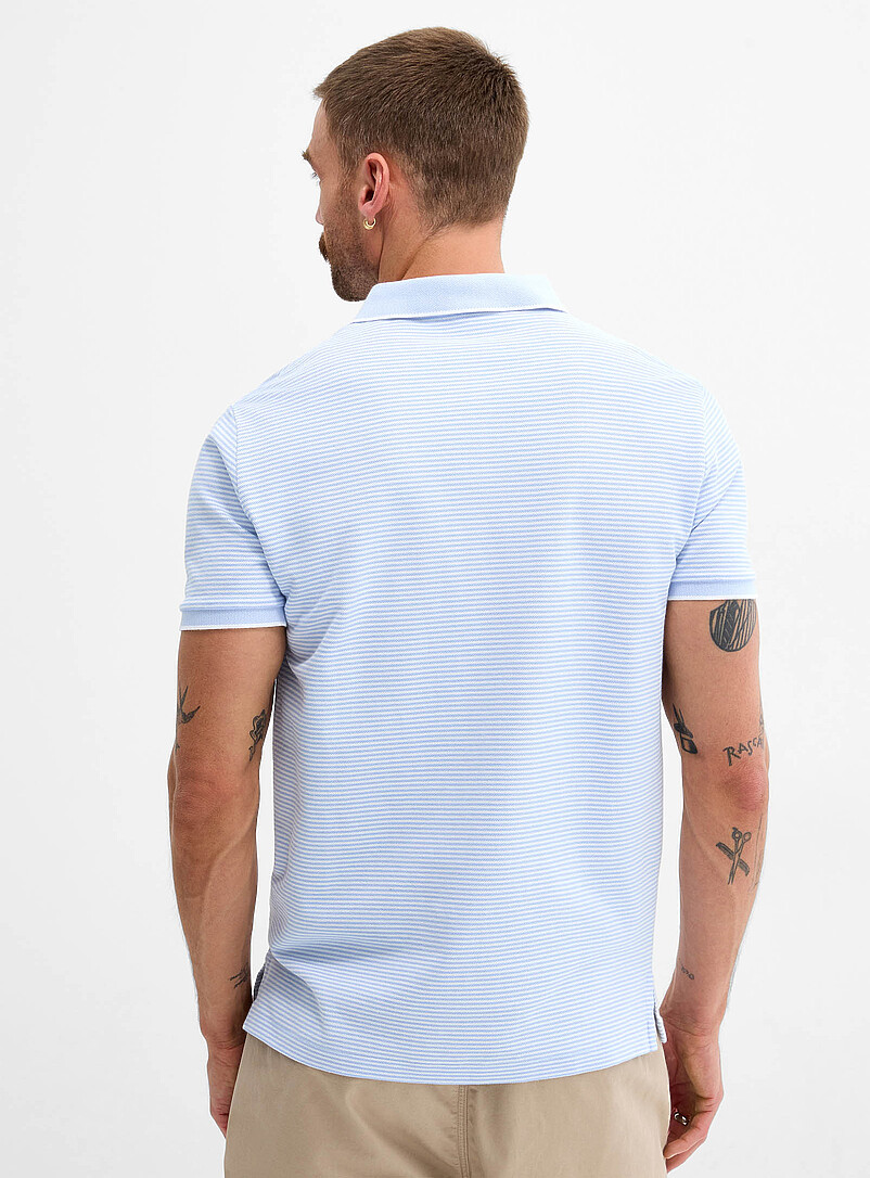 Polo Ralph Lauren Baby Blue Fine twin-stripe piqu&eacute; polo for men