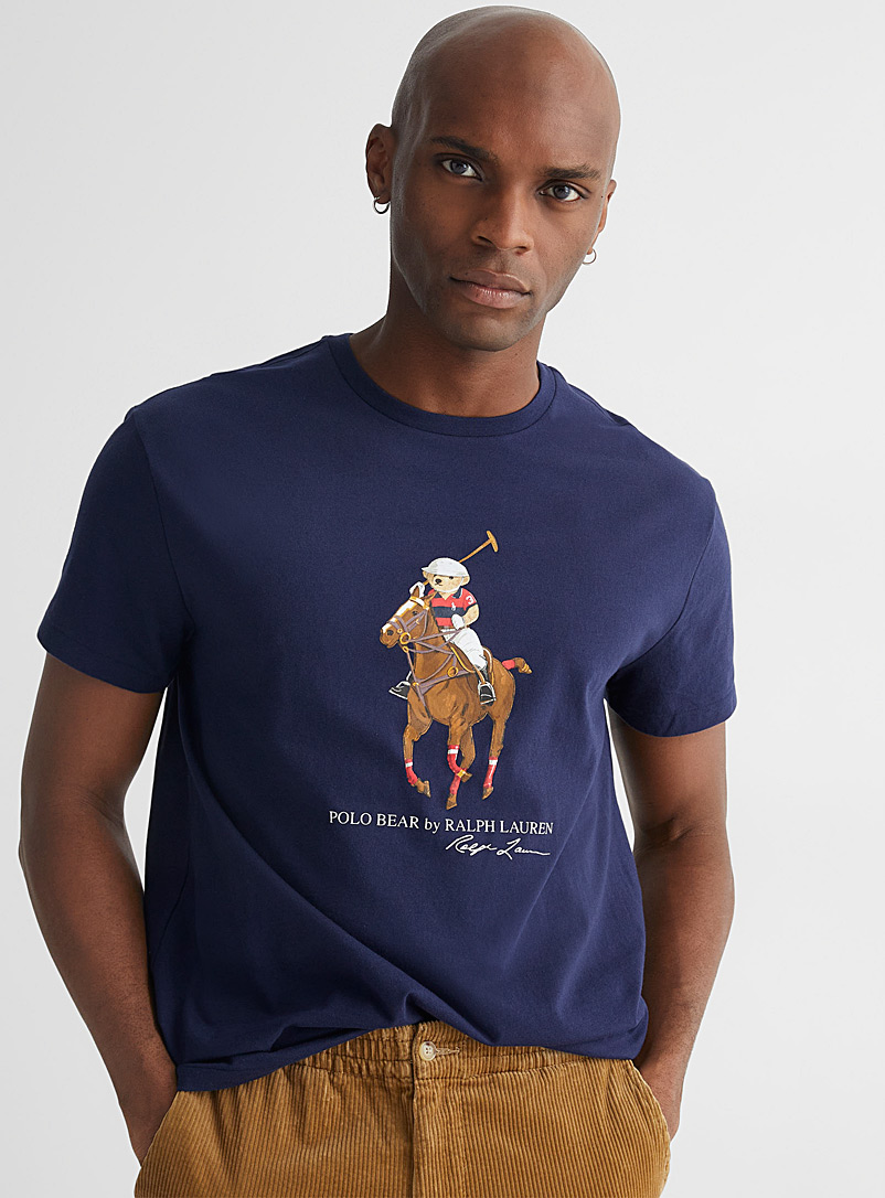 Polo Ralph Lauren Marine Blue Polo teddy bear T-shirt for men
