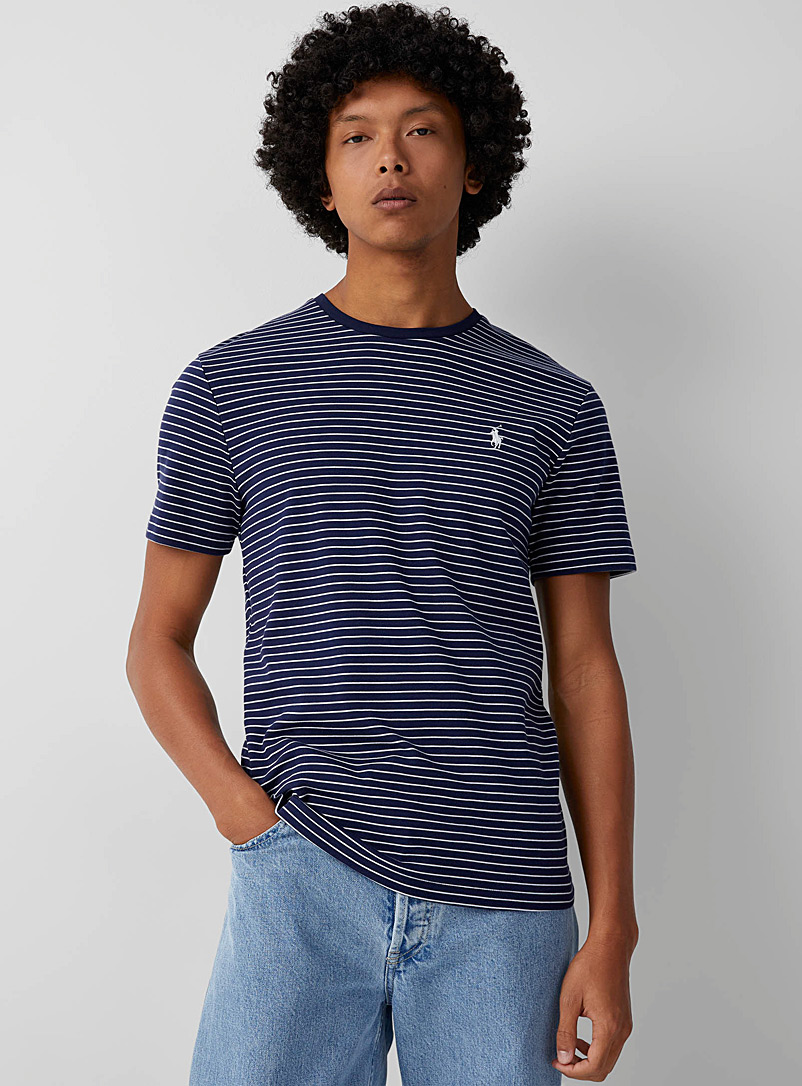Polo Ralph Lauren Blue Nautical pinstripe T-shirt for men