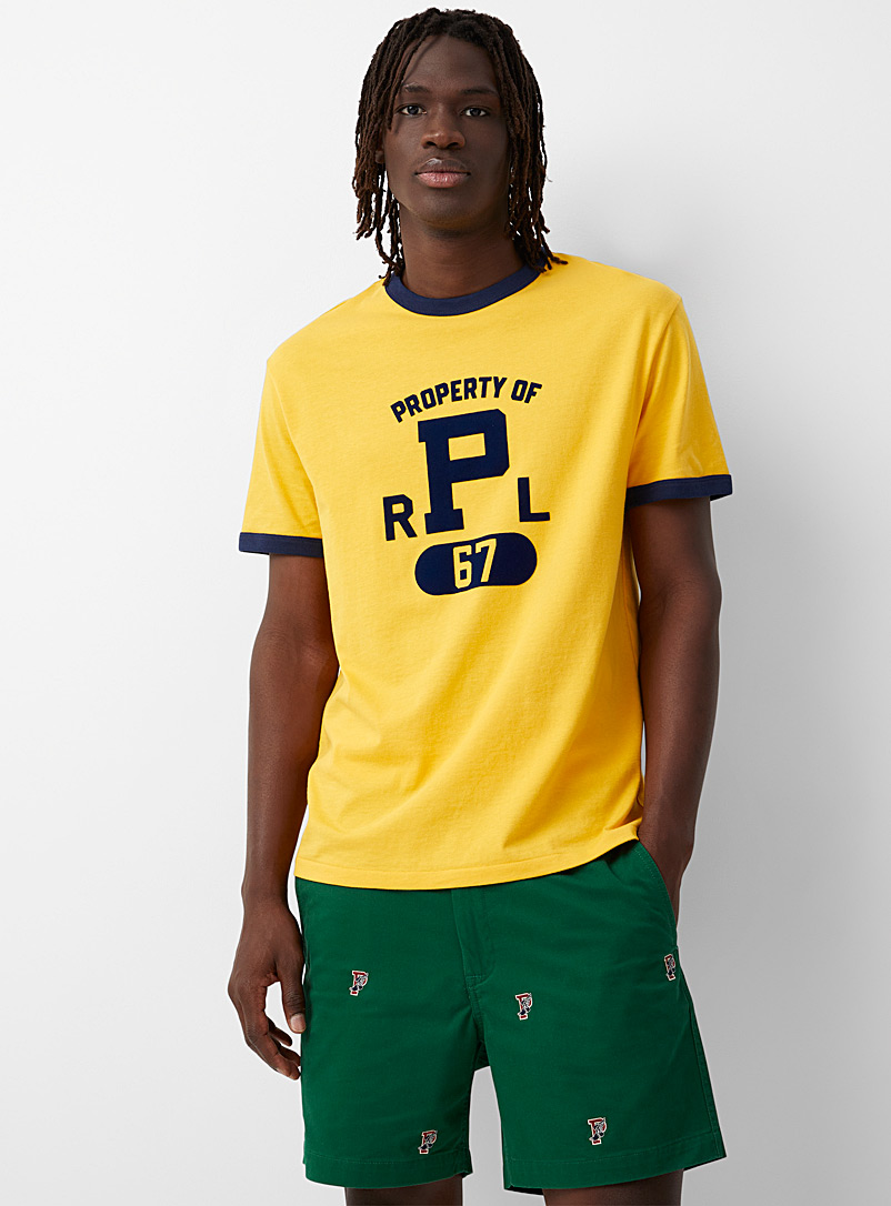 Polo Ralph Lauren: Le t-shirt rétro athlétique Jaune or pour homme