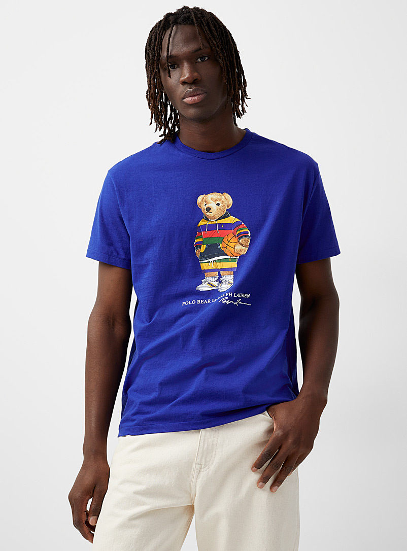Polo Ralph Lauren: Le t-shirt ourson sportif Bleu royal-saphir pour homme