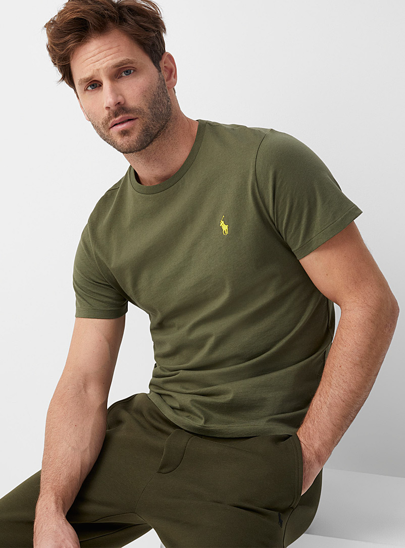 Polo Ralph Lauren Mossy Green Polo emblem T-shirt Slim fit for men