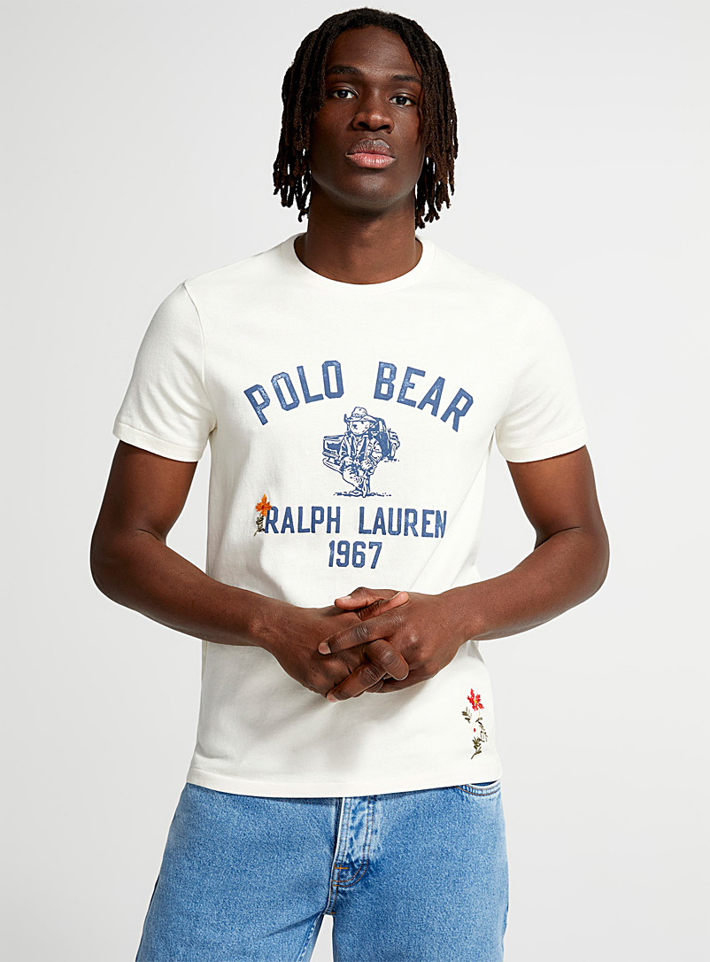 Polo Ralph Lauren Cream Beige Expedition 1967 T-shirt for men