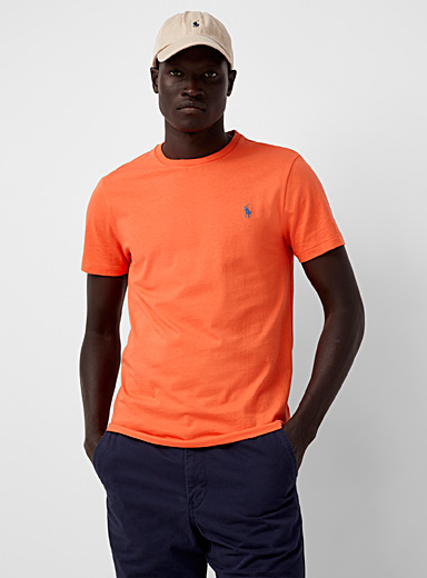 Polo Ralph Lauren Medium Orange Embroidered rider T-shirt for men