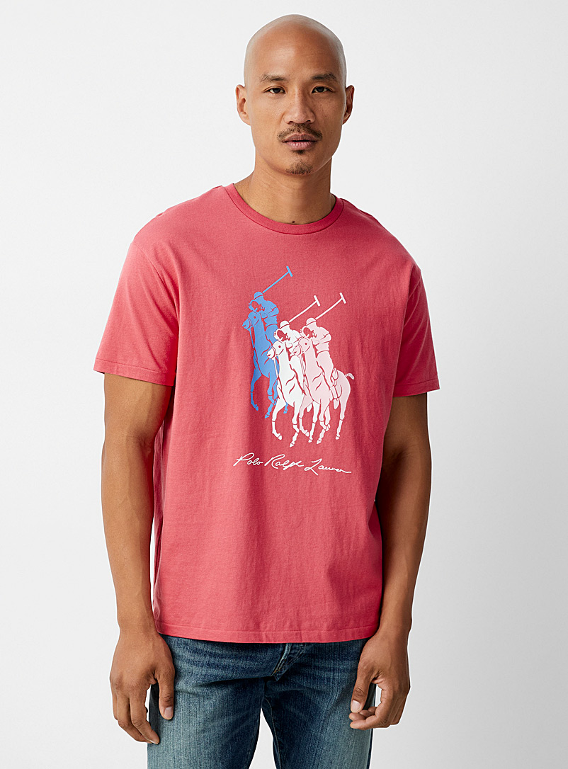 Polo Ralph Lauren: Le t-shirt cavaliers Rose pour homme