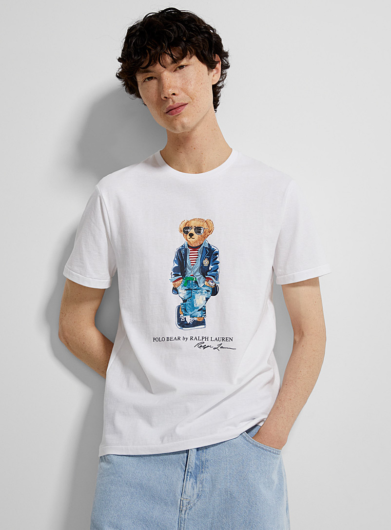 Polo Ralph Lauren White Sailor teddy bear T-shirt for men