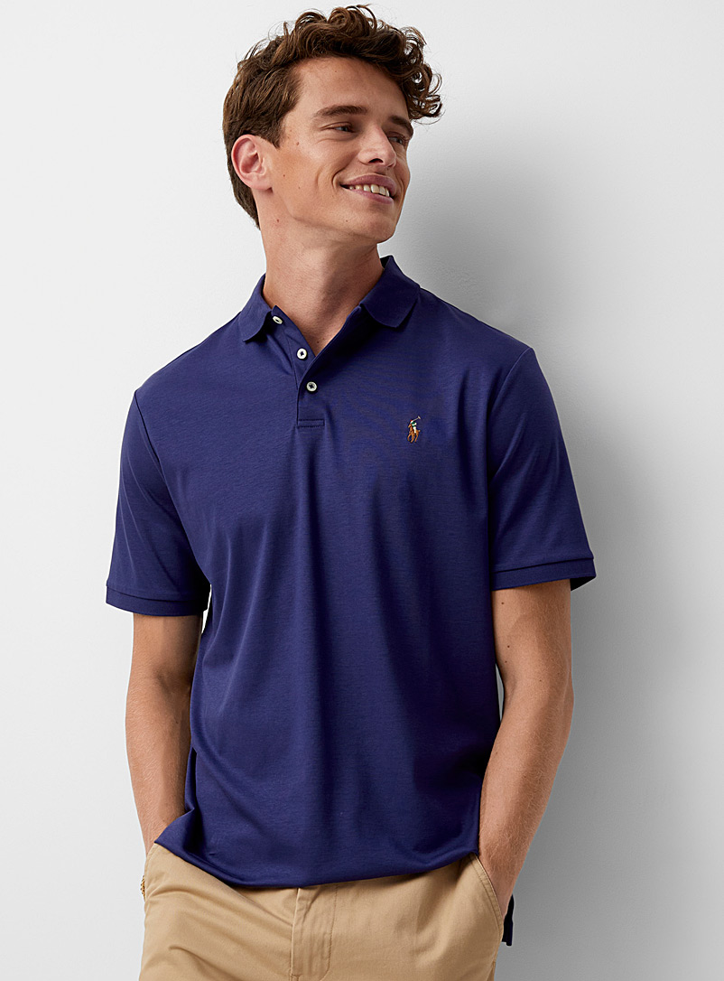 Polo Ralph Lauren: Le polo jersey soyeux Marine pour homme
