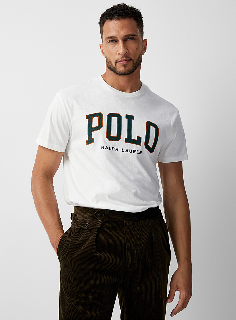 Polo Ralph Lauren: Le t-shirt signature brodée Blanc pour homme