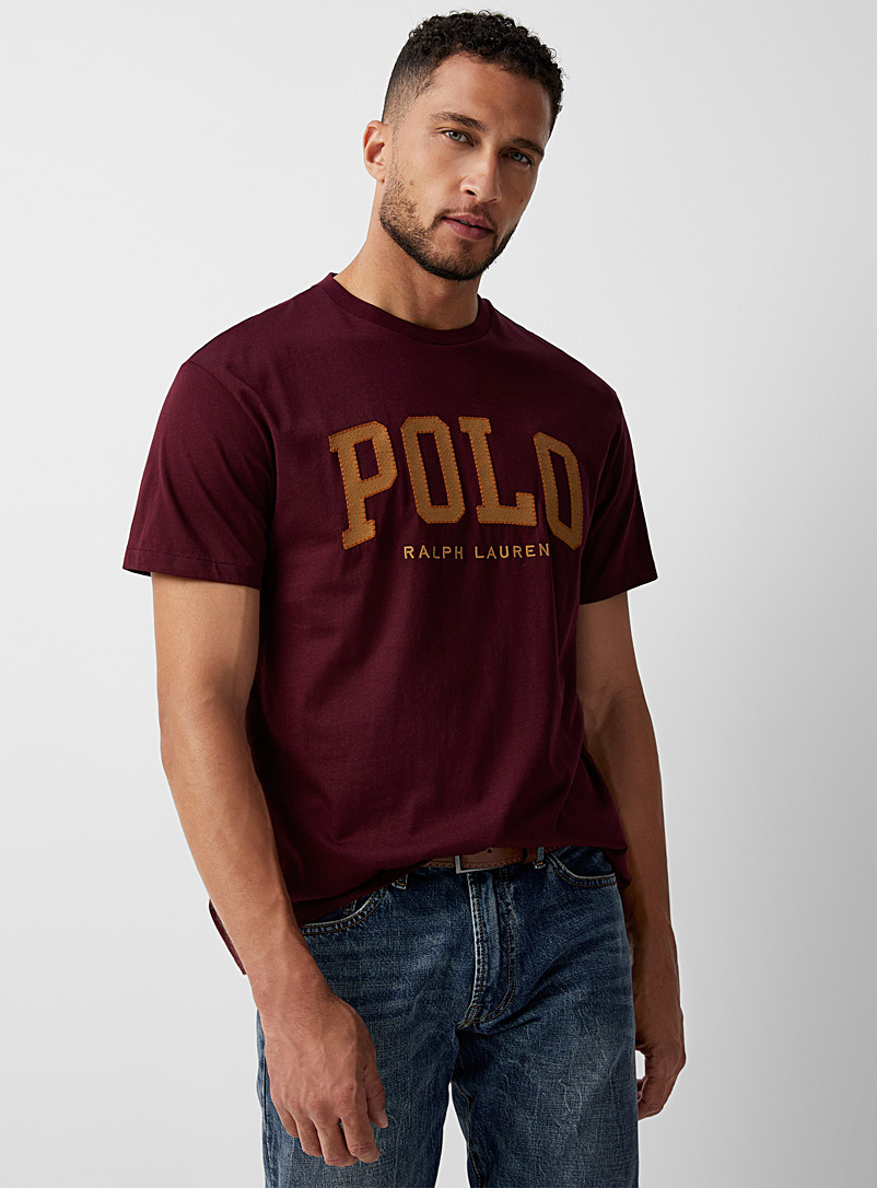 Polo Ralph Lauren Red Embroidered signature T-shirt for men
