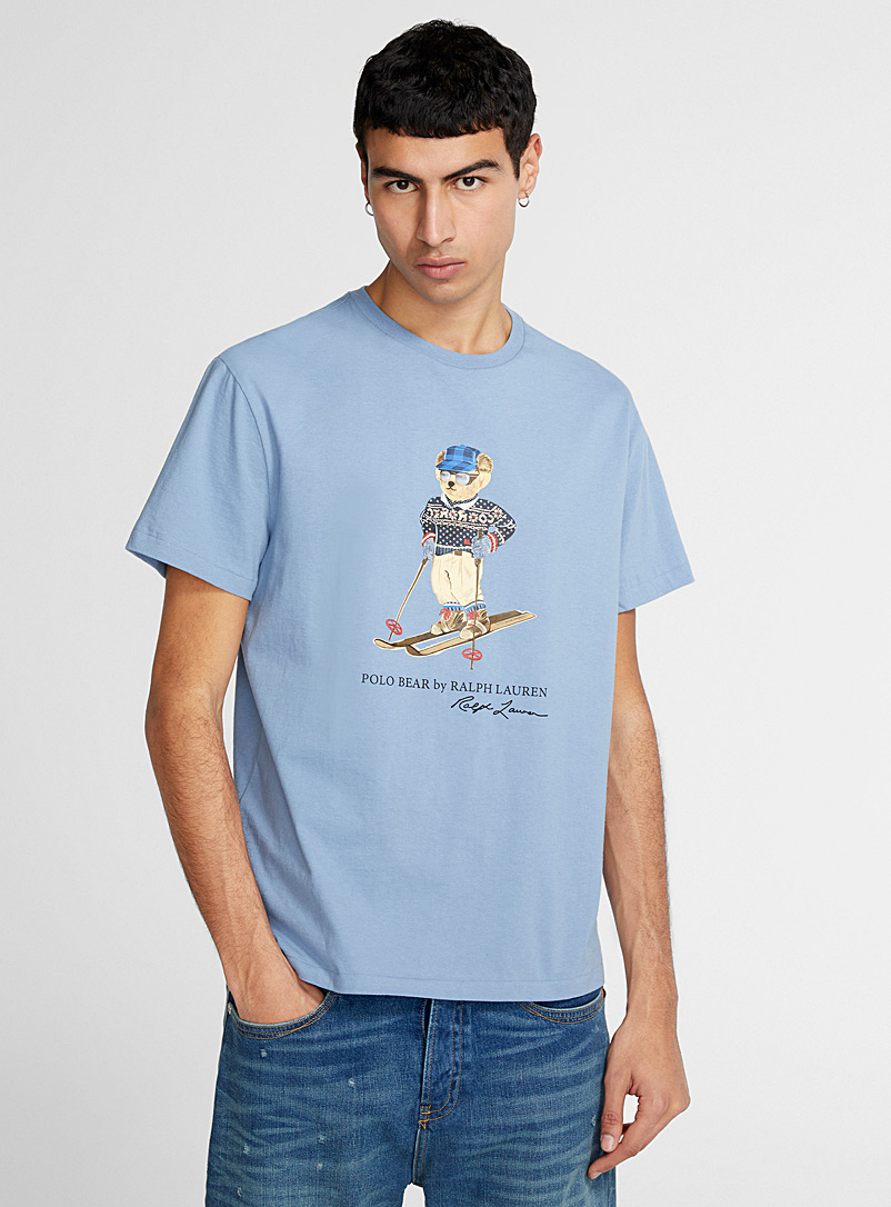 Polo Ralph Lauren: Le t-shirt ourson en ski Bleu pour homme